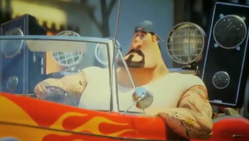 《神偷奶爸3》片段：格鲁瞬间秒杀街头飙车族