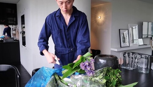 【安东尼的厨房】小四和同事们来晚饭 在家插花