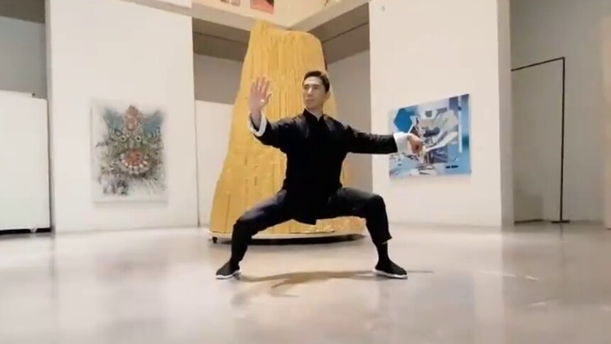 杨德战长衫客之十|太极走进美术馆