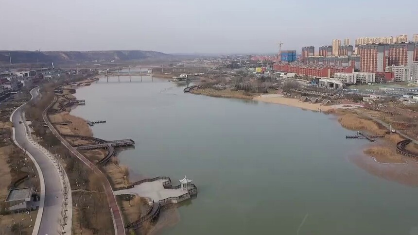 陕西富平：石川河上冬趣浓