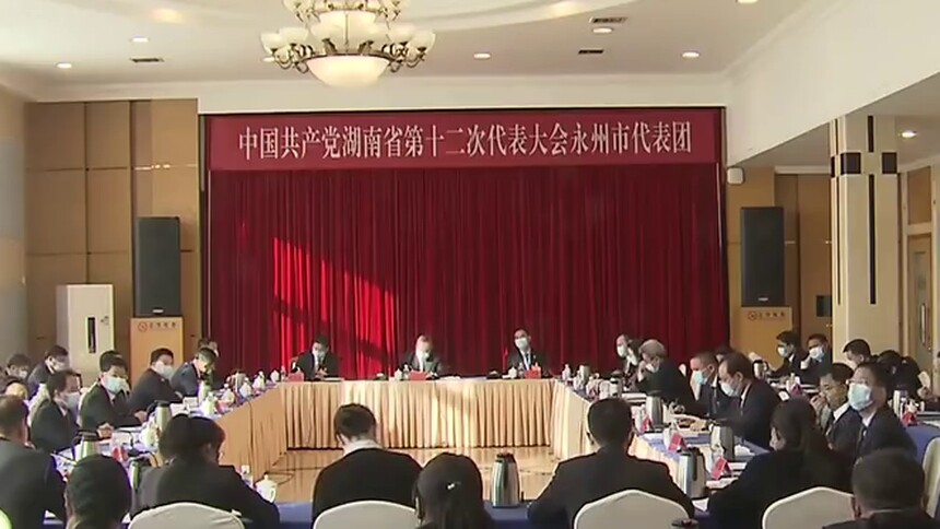 王成参加永州代表团讨论