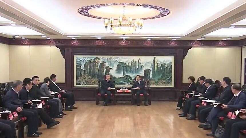 湖南：许达哲会见中国中铁党委书记 董事长陈云