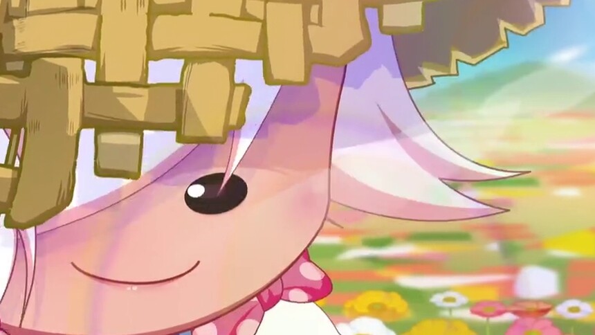 长大后的美羊羊置身花海太美了