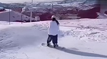 【燃烧吧卡路里】姜贞羽超酷的滑雪vlog，贴地飞行疯狂炫技！