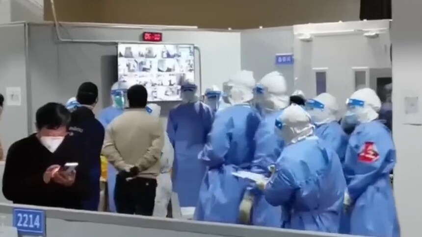 新冠肺炎疫情防控·八方支援 同心守“沪” 山东援沪医疗队接管龙耀路方舱医院