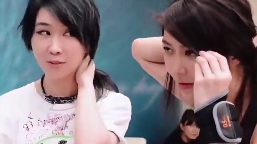 薛凯琪实力模范赵梦，发型和表情简直相似度100%！