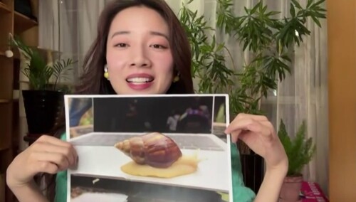 马梦唯首次和蜗牛拍戏