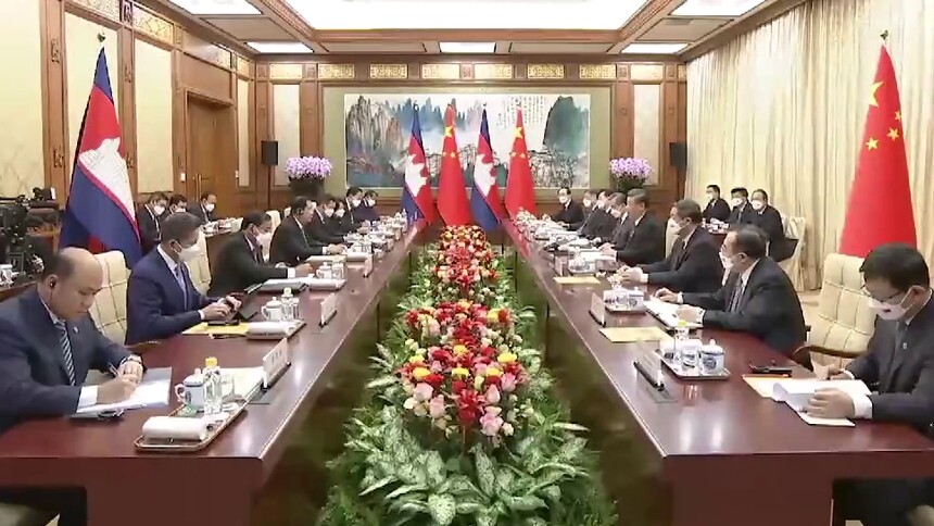 独家视频丨习近平会见柬埔寨首相洪森：这是老朋友的“三年之约”