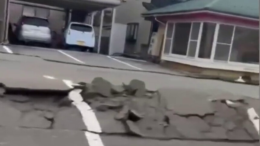 记者连线：日本石川县发生7.6级地震并引发海啸