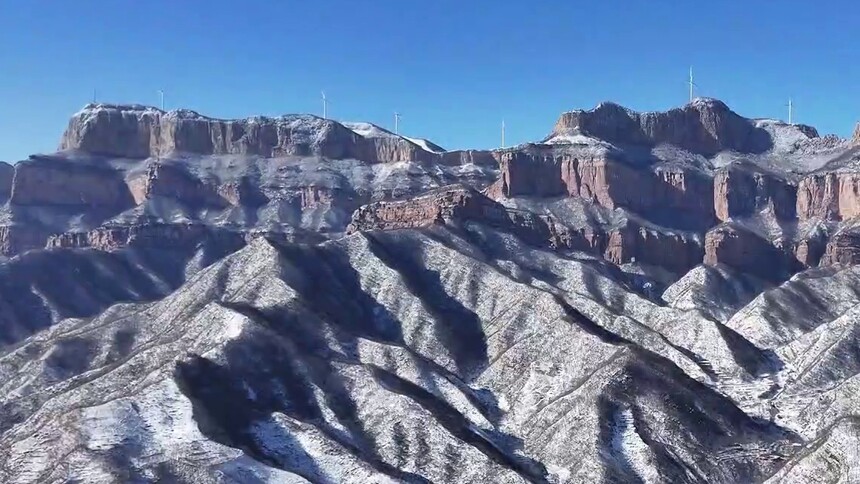 千城胜景｜河北赞皇：雪后嶂石岩 银装素裹美如画