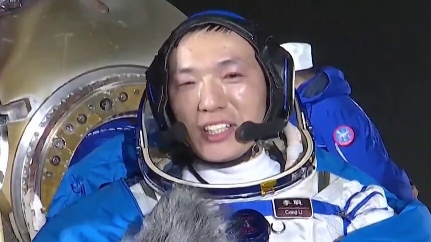 李聪：争取早日投入训练 再次回到浩瀚太空