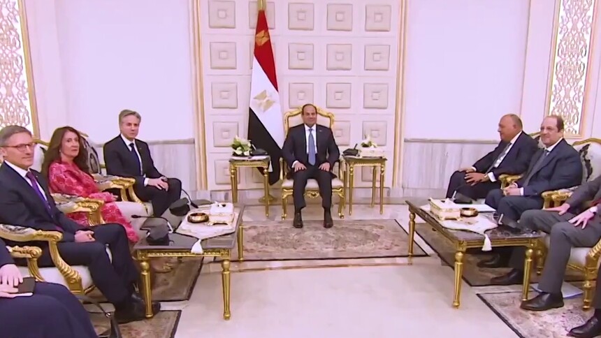 埃及总统塞西会见布林肯 强调加沙停火紧迫性