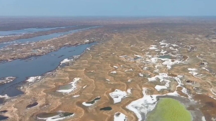 千城胜景｜新疆昌吉：水光涟漪荒漠海 候鸟戏水北沙窝