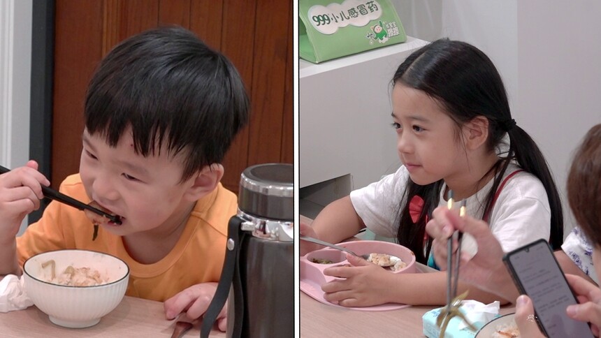 让人猝不及防的童言童语！墨一吃饭对大船说爱你超暖心