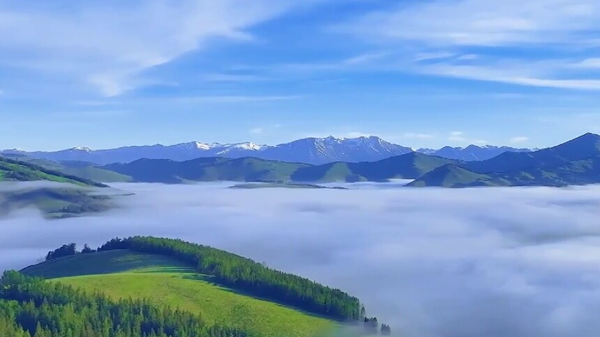 夏日托勒海特牧场美如仙境