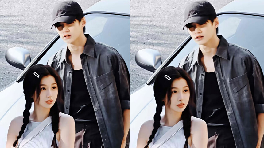 浪漫满分！虞书欣何与《双轨》片场月下共舞