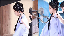 徐若晗《红尘四合》曝新路透 侧马尾造型温婉清冷