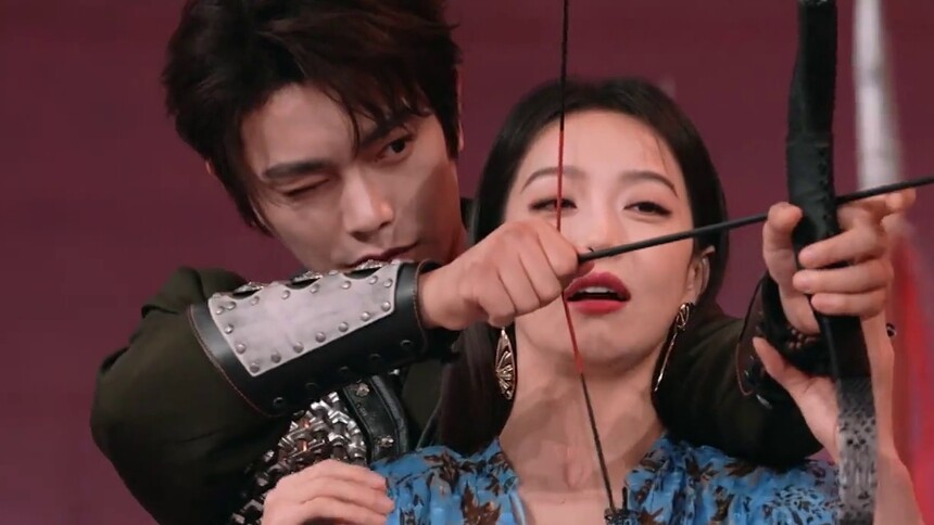 《你好，星期六 2025》动感地带芒果卡特辑第48期：宋茜丁禹兮身后抱射箭挑战