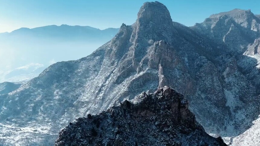 瞰中国·冰雪冬韵｜内蒙古武川：银装素裹大青山