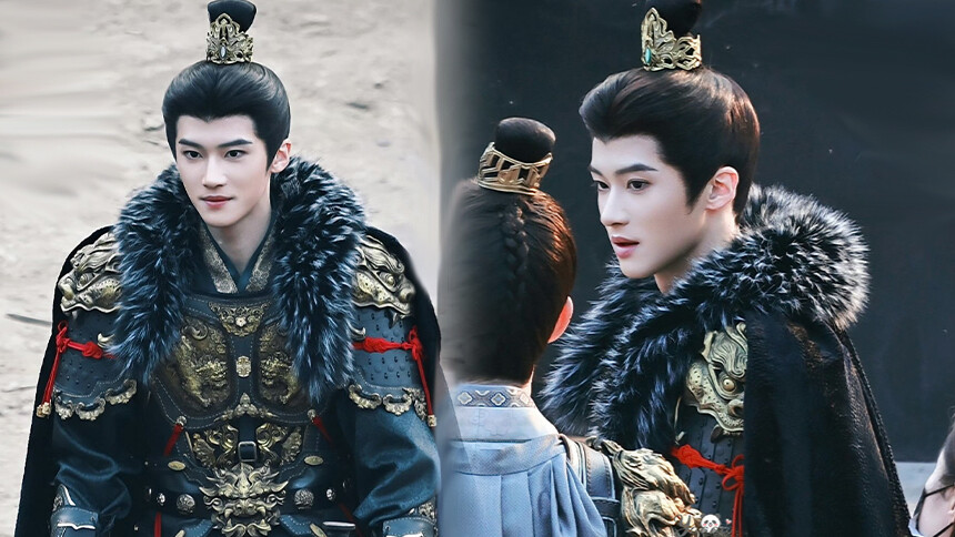 闫桉《嫁金钗》骑马路透 威风凛凛气场超强