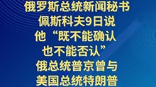 俄罗斯总统新闻秘书说“既不能确认、也不能否认”普京曾与特朗普通电话