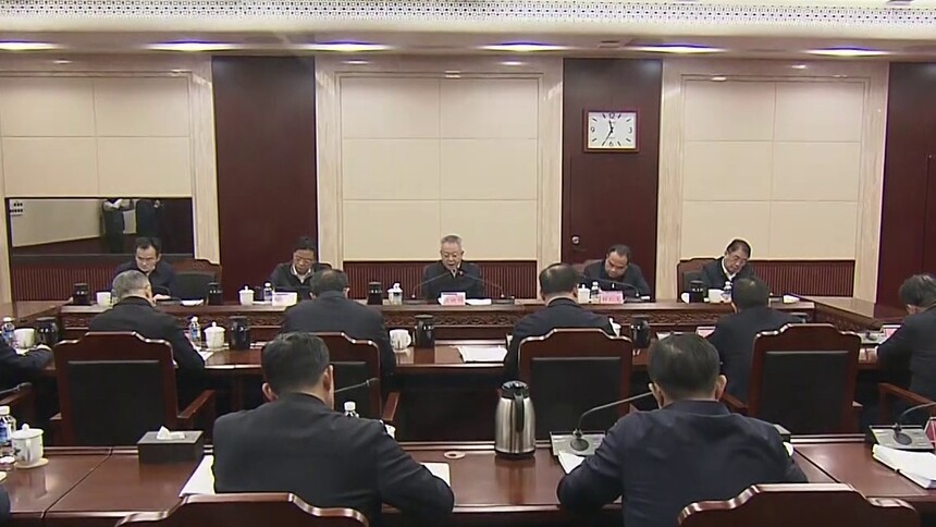 沈晓明参加指导省人大常委会党组民主生活会