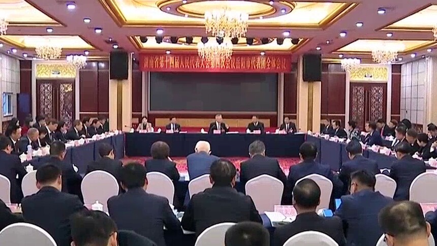 沈晓明在参加岳阳市代表团审议时强调 切实扛牢省域副中心城市的责任担当 谢卫江参加