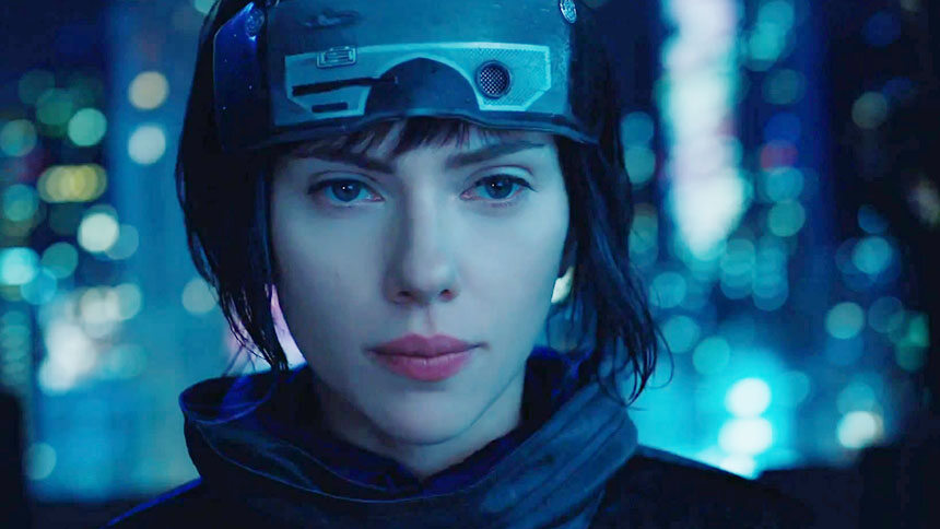 攻壳机动队中文版预告片斯嘉丽约翰逊机械人造型亮相