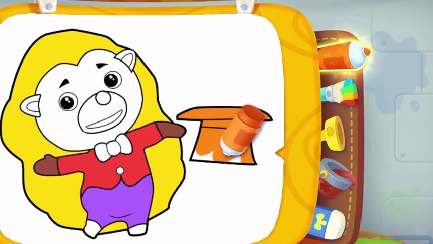 宝宝巴士绘画启蒙第28集人物涂鸦