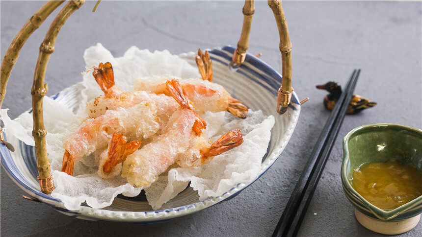 太阳猫早餐嫌做天妇罗太麻烦试试这只爆竹虾