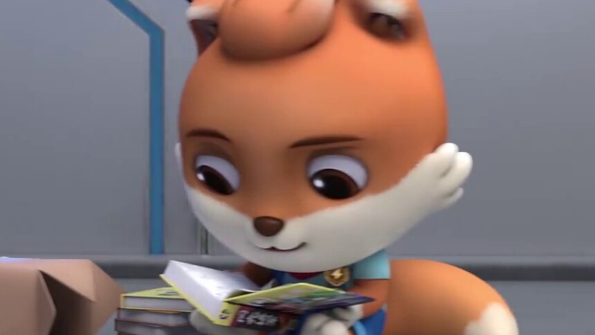 三只松鼠之松鼠小镇2:小酷连夜看漫画,熬出黑眼圈吓到小美 - 高清视频