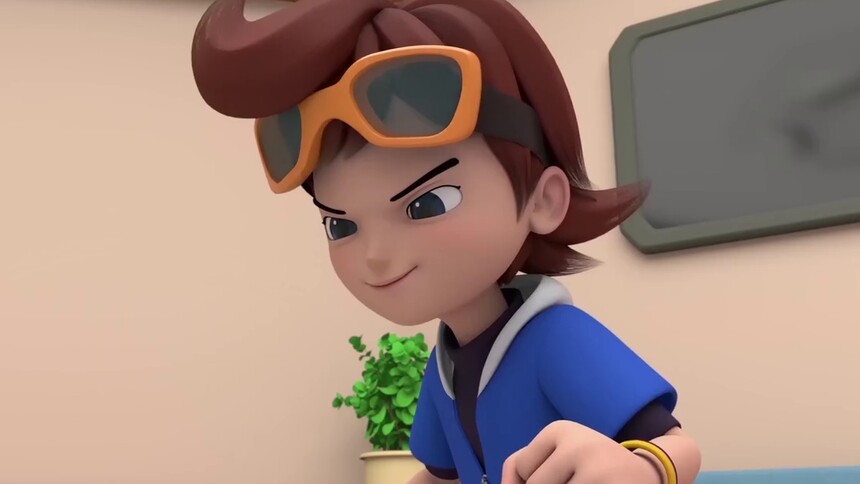 魔幻陀螺5哥哥偷偷关心弟弟被小雪发现了