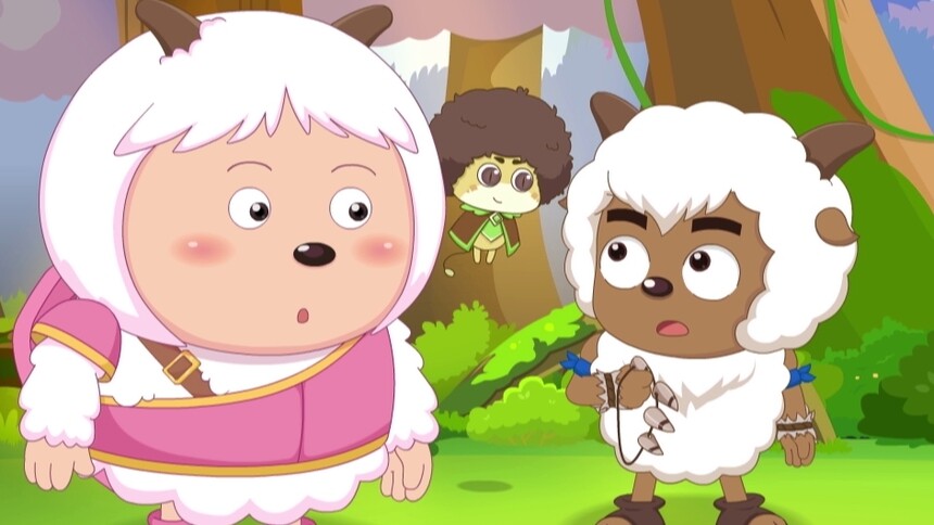 喜羊羊与灰太狼之勇闯四季城-沸羊羊获得的法宝是变身石,变身后力大