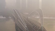 中国华北黄淮等地现大范围雾和霾天气