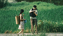 王影璐辛云来《小芳出嫁》片场