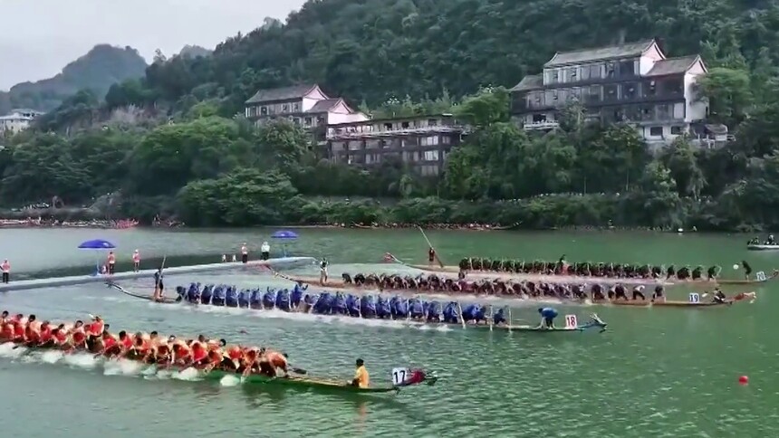 逐浪锦江的马岩村人 一村十龙舟 协力勇争先